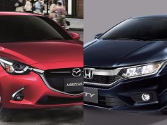 เทียบสเป็ค Mazda2 และ Honda City 2017 รุ่นท็อปทั้งคู่ใครแน่นกว่า