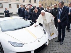 เปิดประมูล “Lamborghini Huracan” ของ Pope Francis แห่งคริสตจักร รายได้มอบให้ทหารผ่านศึก