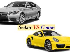 ความแตกต่างระหว่าง Sedan & Coupe