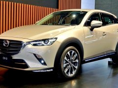 Mazda CX-3 ปี 2022 สีใหม่ แพลตทินั่ม ควอตซ์ คันจริงโดดเด่นมาก