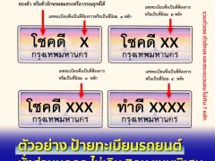 ป้ายทะเบียนใส่ชื่อได้เริ่ม 1 ล้านบาท พร้อมใช้ปี 65