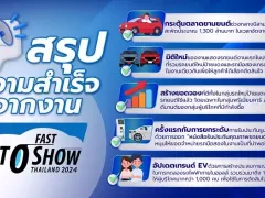 สรุปงาน Fast Auto Show 2024 พอใจผลลัพธ์ของงานสำเร็จตามเป้า พร้อมจัดต่อปีหน้า