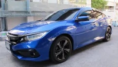 2020 HONDA CIVIC 1.5 TURBO RS NAVI AUTO สีน้ำเงิน รุ่นTOP มือเดียว ฟรีดาวน์ ออกรถ 0 บาท