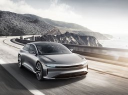 2018 Lucid Air รถไฟฟ้าพลัง 1,000 แรงม้า วิ่งเผยโฉมครั้งแรกกลางกรุง San Francisco