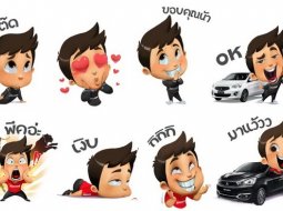 Mitsubishi เปิดตัวไลน์สติ๊กเกอร์ชุด “พี่มิต” สะท้อนถึงภาพลักษณ์ “Attrage รุ่นใหม่” และ “Mirage รุ่นใหม่”