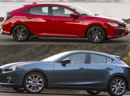 2 ค่ายดัง งัดไม้เด็ดมาประชัน Mazda 3 hatchback 2.0SP vs  Honda Civic hatchback turbo