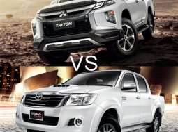 ระหว่าง กระบะป้ายแดง Mitsubishi Triton 2018 กับ มือสอง Toyota Hilux Vigo ควรซื้อคันไหน? 