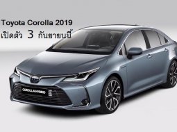 Toyota Corolla Altis 2019 เปิดตัวรุ่นใหม่ในไทยวันที่ 3 ก.ย.นี้ มีรุ่นไฮบริดด้วย