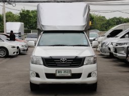 2012 Toyota Hilux Vigo CHAMP 2.5 J  SINGLE MT สีขาว พร้อมหลังคาตู้ทึบของใหม่ ขนาด 2.10เมตร พร้อมใช้ง