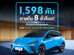 MG4 ELECTRIC 2023 แรงเช่นกัน ยอดจอง 1,598 คัน ภายใน 8 ชั่วโมง ประกาศปิดจอง 29 พฤศจิกายน