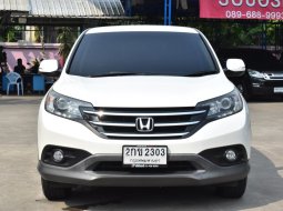 2013 HONDA CRV G4 2.0 E 4WD AT สีขาวมุก รถบ้าน 5ที่นั่ง สภาพสวยพร้อมใช้งาน ไม่เคยติดแก๊ส