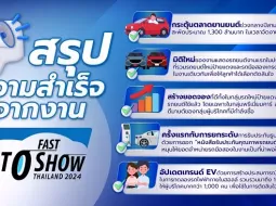 สรุปงาน Fast Auto Show 2024 พอใจผลลัพธ์ของงานสำเร็จตามเป้า พร้อมจัดต่อปีหน้า