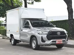 Toyota Hilux Revo 2.4 SINGLE Entry 2021 กระบะตู้ทึบความสูง 1.55 เมตรวิ่งงานในอาคารได้ พร้อมใช้งาน