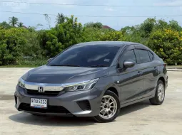 Honda City 1.0 S Turbo ปี 2020 สีเทา รถบ้านมือเดียวป้ายแดง ไมล์น้อย 