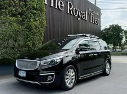 Kia Grand Carnival 2.2 EX 2017 รถบ้านแท้ ประตูไฟฟ้า ไมล์เพียง 43,000 km มือเดียวป้ายแดง  