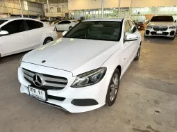 Mercedes-Benz C350e W205 Plug In Hybrid ปี 2018 สีน้ำเงิน(แรพเป็นสีขาว) 