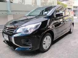 2024 MITSUBISHI MIRAGE 1.2 ACTIVE เกียร์AUTO สีดำ พวงมาลัยมัลติ DVD วิ่งน้อย 16,348 กม.รถสวยสภาพใหม่