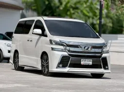 2014 TOYOTA VELLFIRE, 2.4 V โฉม ปี08-14 สีขาว เบนซินล้วน แปลงหน้าเป็นตัวไมเนอร์เชนจ์