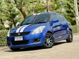 Suzuki Swift GL1.25L CVT  ปี2013 สีน้ำเงิน ออโต้ เบนซิน