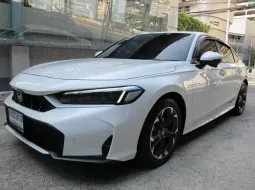 2025 HONDA CIVIC eHEV 2.0 EL+ AUTO สีขาวมุก ปุ่มSTART วิ่งน้อย 6,544 กม. รถสวยสภาพใหม่ ฟรีดาวน์
