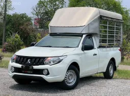 MITSUBISHI TRITON ตอนเดียว 2.5 GLX M/T ปี2017(แท้) สีขาว พร้อมคอกหลังคา