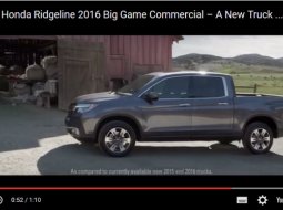  มาแล้ว ชมโฆษณาทีเซอร์รถกระบะรุ่นใหม่ 2016 Honda Ridgeline