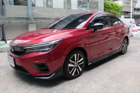 2022 HONDA CITY TURBO 1.0 RS AUTO สีแดง รุ่นTOP ปุ่มSTART วิ่งน้อย 32,119 กม. มือเดียว รถสวยสภาพใหม่