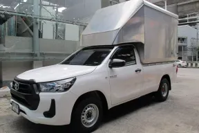 2021 TOYOTA REVO 2.4 ENTRY หัวเดียว เกียร์ธรรมดา สีขาว วิ่งน้อย 24,610 กม.  ใส่หลังคาตู้ทึบ เพลาลอย