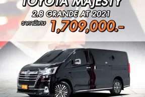 TOYOTA MAJESTY 2.8 GRANDE ปี 2021 ผ่อนเริ่มต้น 28,*** *รับCashback 50%*