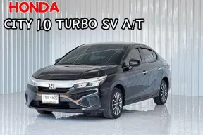 รถบ้านมือเดียว Honda CITY 1.0SV VTEC Turbo รถเก๋ง 4 ประตู 