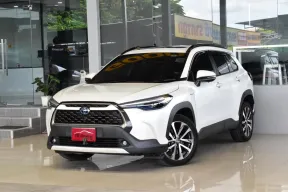 Toyota Corolla Cross 1.8Hybrid Premium Safety ปี21 ใช้น้อยเข้าศูนย์ตลอด รถบ้านมือเดียว warranty2026