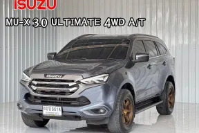 รถมือเดียว  Isuzu MU-X 3.0 Ultimate (4WD) SUV ฟรีดาวน์ได้ บริการจัดไฟแนนท์