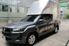 2024 TOYOTA REVO CAB 2.4 MID Z-EDTION (เครื่องรุ่นใหม่ ยูโร5) เกียร์ธรรมดา สีเทา หลังคาตู้ทึบ รถสวย