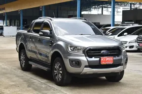 Ford Ranger 2.0 Wildtrak  สีเทา เกียร์ออโต้ ปี 2019