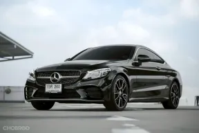 Benz C200 Copue AMG Dynamic (W205) ปี 2018 สปอร์ตคูเป้ ดำเบาะแดงแบบตรงรุ่น