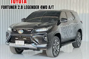 รถบ้านมือเดียว Toyota Fortuner 2.8 Legender 4WD  SUV  ฟรีดาวน์