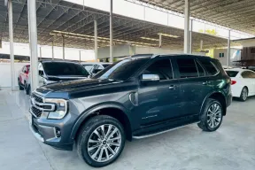 FORD EVEREST 3.0 PLATINUM 4WD V6 2024 รถสวย มือแรก สภาพป้ายแดง ไมล์ 2 หมื่น TOP รับประกันตัวถังสวย