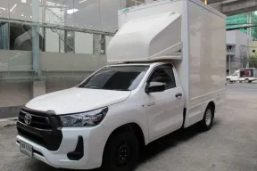 2024 TOYOTA REVO 2.4 ENTRY หัวเดียว เกียร์ธรรมดา ตู้แห้ง CARGOBOX สีขาว ตู้สูง 2.10 เมตร รถสวยสภาพดี