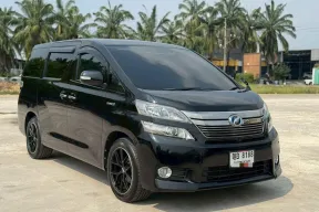 Toyota Vellfire 2.4 V Hybrid เกียร์ออโต้ ปี 2013 สีดำ