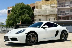 2018 Porsche 718 Cayman สีขาว