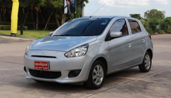2015 Mitsubishi Mirage 1.2 GLX ผ่อนเดือนละ 4,000.- รถเก๋ง 5 ประตู  มือสอง คุณภาพดี ราคาถูก