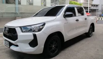 2024 TOYOTA REVO DOUBLE CAB 2.4 ENTRY  เกียร์ธรรมดา สีขาว วิ่ง 6,327 กม.  รถสวยสภาพใหม่ ฟรีดาวน์