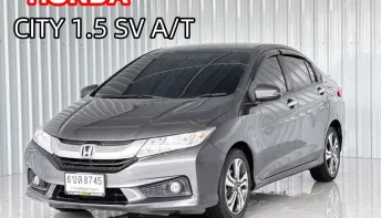 รุ่นท๊อป Honda CITY 1.5 SV i-VTEC รถเก๋ง 4 ประตู รถสภาพดี มีประกัน