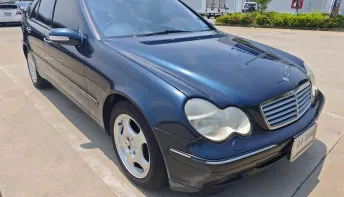 2002 Mercedes-Benz C-Class 2.0 C200 Kompressor รถเก๋ง 4 ประตู 