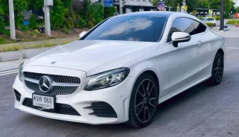 2023 MERCEDES-BENZ C200 2.0 COUPE AMG DYNAMIC สีขาว