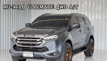 รถมือเดียว  Isuzu MU-X 3.0 Ultimate (4WD) SUV ฟรีดาวน์ได้ บริการจัดไฟแนนท์