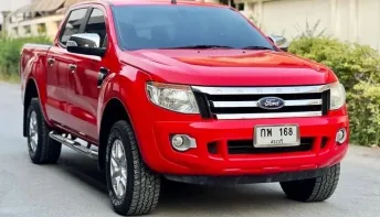 Ford Ranger 2.2 XLT Hirider 4 ประตู  ปี 2012 เกียร์ออโต้ สีแดง