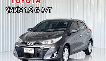 ฟรีดาวน์ ตัวท็อป Toyota YARIS 1.2 G รถเก๋ง 5 ประตู รถสภาพดี มีประกัน