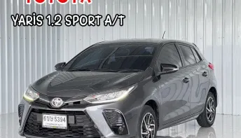 รถมือเดียว Toyota YARIS 1.2 Sport รถเก๋ง 5 ประตู ออกรถฟรีดาวน์
