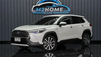 TOYOTA COROLLA CROSS 1.8 Hybrid Premium AT ปี 2022 สีขาว